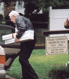 Andy caught leaving his boyhood home by Freddie Armstrong.