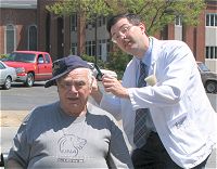 George Lindsey Film Festival - Floyd gives Borgnine a trim